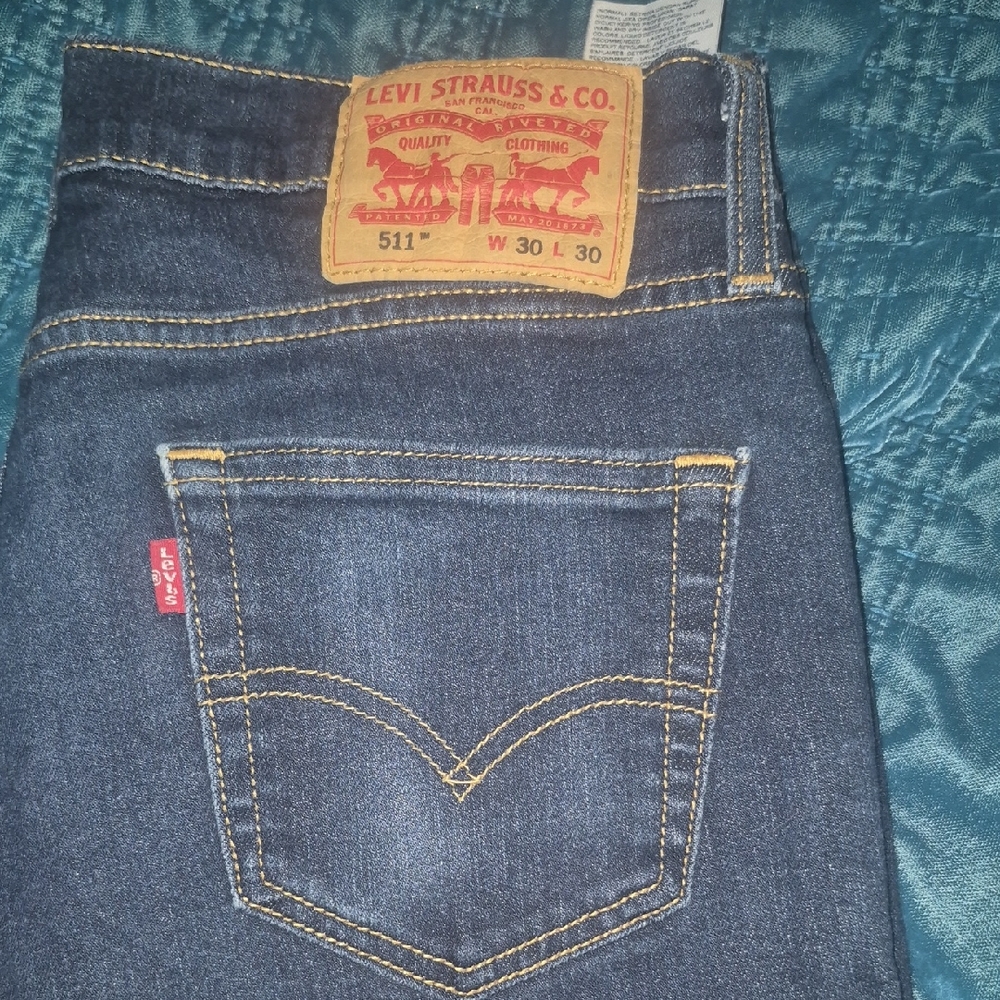 Levi's Slim Fit Dark Blue Jeans